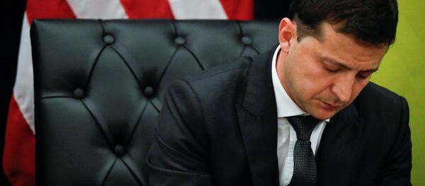 Президент Украины Владимир Зеленский на встрече с президентом США Дональдом Трампом в Нью-Йорке - 俄罗斯卫星通讯社