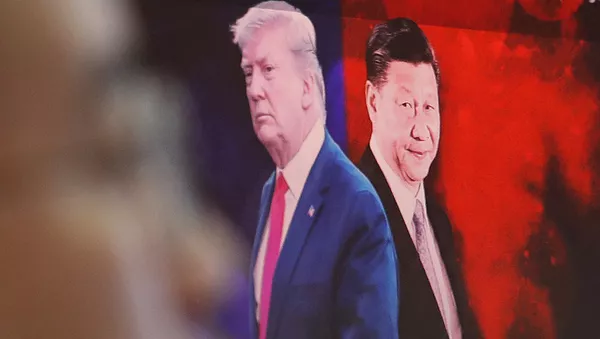 Изображение Си Цзиньпина и Дональда Трампа - 俄羅斯衛星通訊社