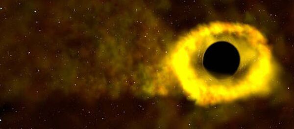 Иллюстрация черной дыры  - 俄羅斯衛星通訊社