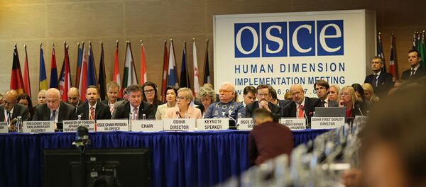 Совещание ОБСЕ по правам человека в Варшаве Совещание ОБСЕ по правам человека в Варшаве - 俄罗斯卫星通讯社
