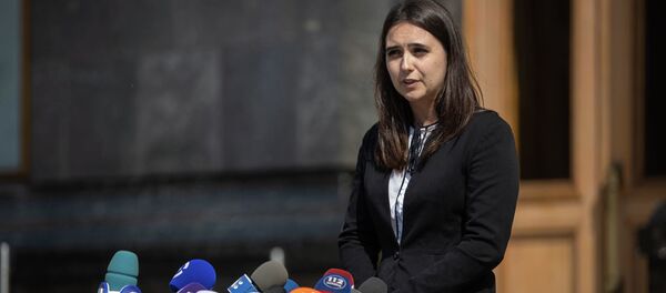 Пресс-секретарь президента Украины Юлия Мендель - 俄罗斯卫星通讯社