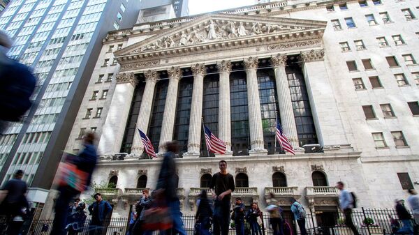 Нью-Йоркская фондовая биржа, расположенная на Уолл-стрит - 俄羅斯衛星通訊社