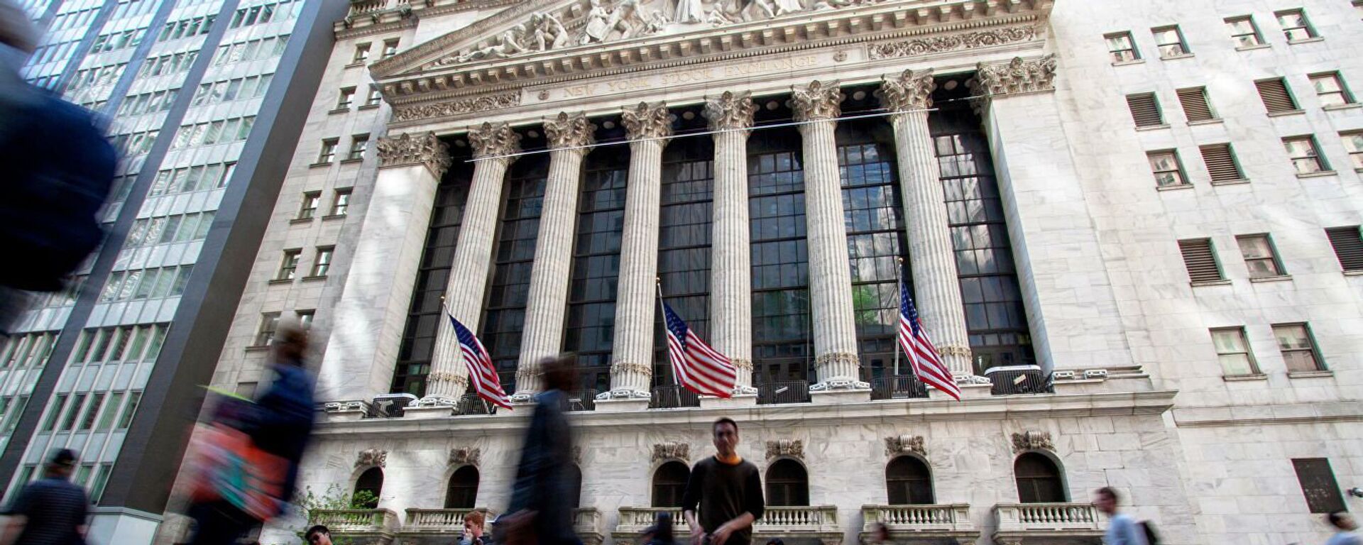Нью-Йоркская фондовая биржа, расположенная на Уолл-стрит - 俄羅斯衛星通訊社, 1920, 25.08.2022