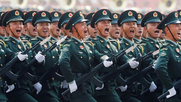 參加中國70週年國慶閱兵的中國解放軍戰士 - 俄羅斯衛星通訊社