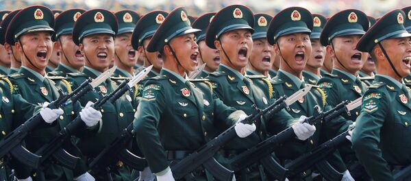 參加中國70週年國慶閱兵的中國解放軍戰士 參加中國70週年國慶閱兵的中國解放軍戰士 - 俄羅斯衛星通訊社
