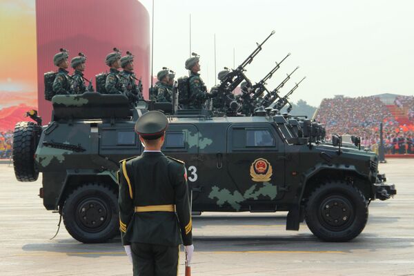 參加中國70週年國慶閱兵的人民武裝警察 - 俄羅斯衛星通訊社