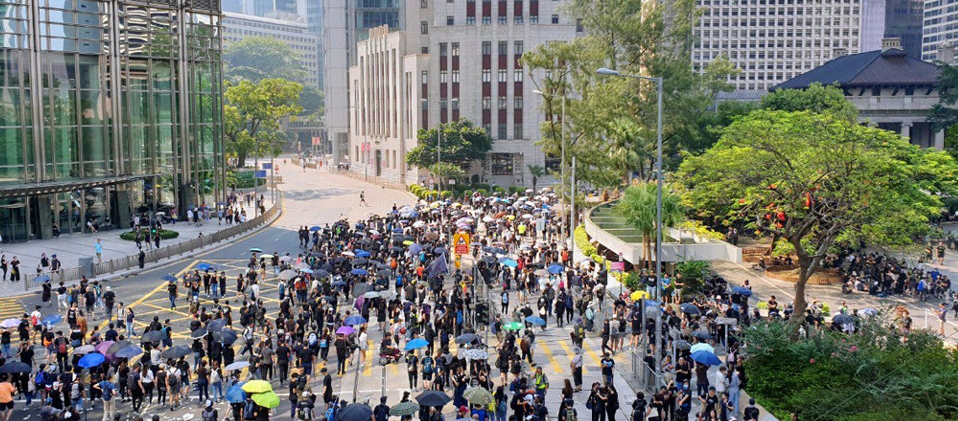 林正月娥發表施政報告 認為香港經濟第三季已步入技術性衰退 - 俄羅斯衛星通訊社, 1920, 16.10.2019