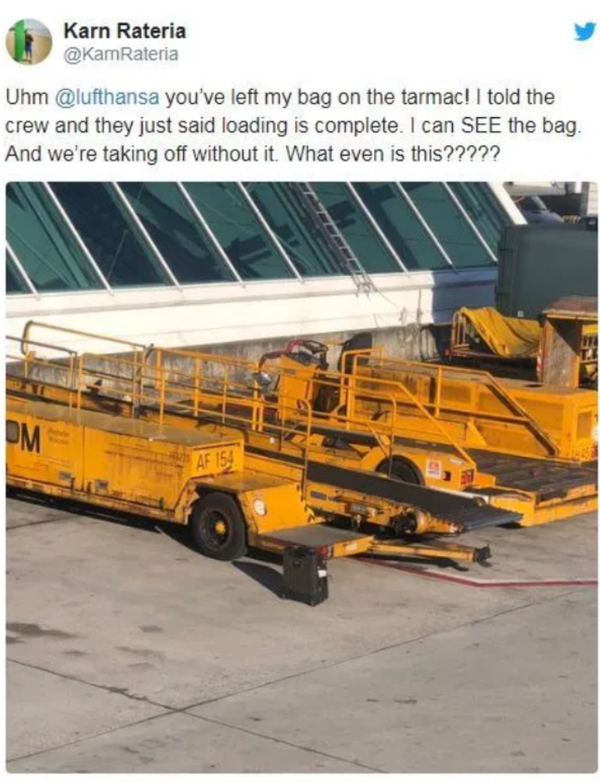 一乘客看到自己的行李被落在跑道上 - 俄罗斯卫星通讯社