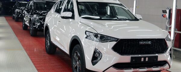 Автомобили Haval F7 на заводе Haval китайского концерна Great Wall в индустриальном парке Узловая в Тульской области.  - 俄羅斯衛星通訊社