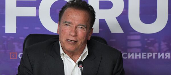 Арнольд Шварценеггер выступает на Synergy Global Forum Арнольд Шварценеггер выступает на Synergy Global Forum - 俄罗斯卫星通讯社