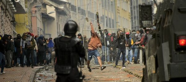 Протестные акции в Эквадоре, 3 октября 2019 Протестные акции в Эквадоре, 3 октября 2019 - 俄羅斯衛星通訊社