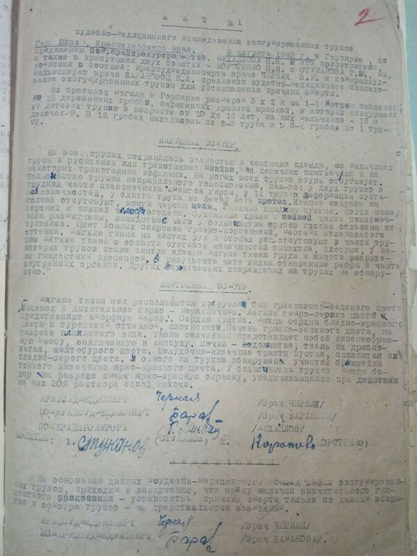 一份有关在伟大卫国战争期间对孤儿院儿童执行死刑的文件 - 俄罗斯卫星通讯社