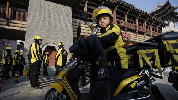 Доставщик еды в Китае - 俄羅斯衛星通訊社