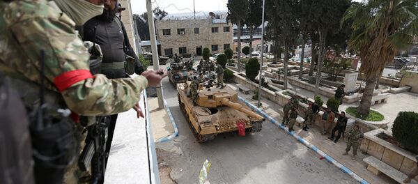 土耳其軍隊在敘利亞 土耳其軍隊在敘利亞 - 俄羅斯衛星通訊社