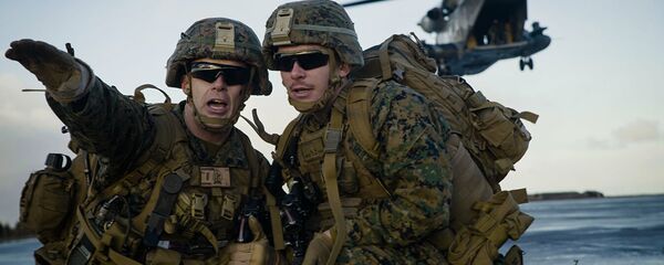 Морские пехотинцы США во время учений НАТО Trident Juncture 18 в Исландии - 俄羅斯衛星通訊社