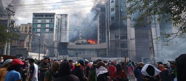 厄瓜多尔近期发生的抗议活动看到“俄罗斯痕迹” - 俄罗斯卫星通讯社