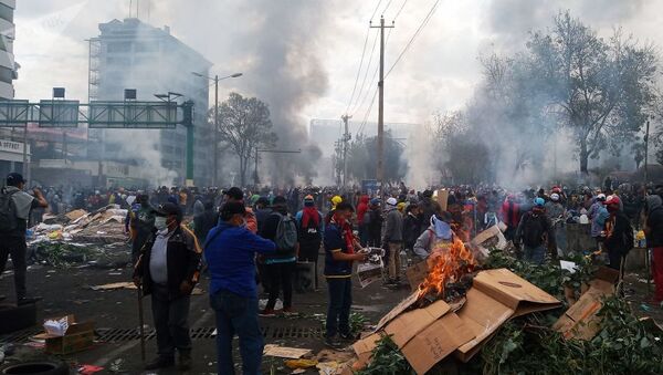 Протесты в Эквадоре - 俄罗斯卫星通讯社