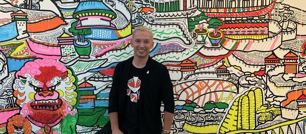 俄當代畫家邀請北京市民創作壁畫 - 俄羅斯衛星通訊社