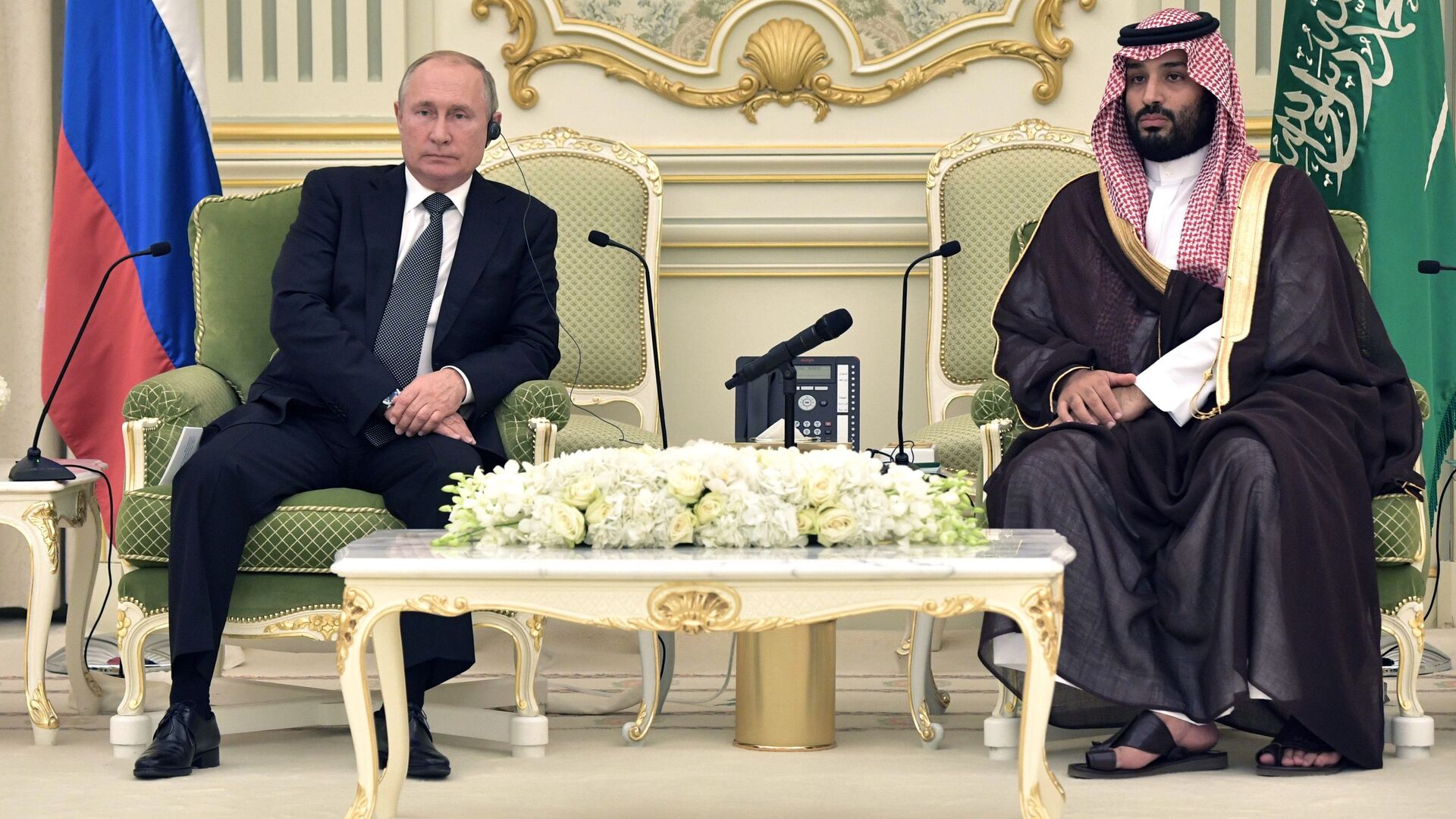 俄羅斯總統弗拉基米爾·普京與沙特阿拉伯王儲穆罕默德·本·薩勒曼（資料圖片） - 俄羅斯衛星通訊社, 1920, 23.09.2022