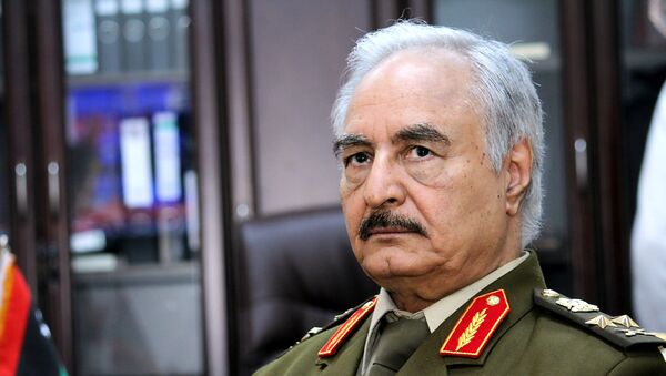 Верховный главнокомандующий Вооруженными силами Ливии маршал Халифа Хафтар - 俄羅斯衛星通訊社