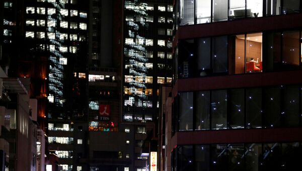 Офисные здания в деловом районе Токио, Япония - 俄羅斯衛星通訊社