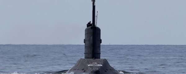 Дизель-электрическая подводная лодка Выборг в акватории города Балтийска - 俄罗斯卫星通讯社