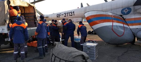 Прорыв дамбы в Красноярском крае Прорыв дамбы в Красноярском крае - 俄羅斯衛星通訊社