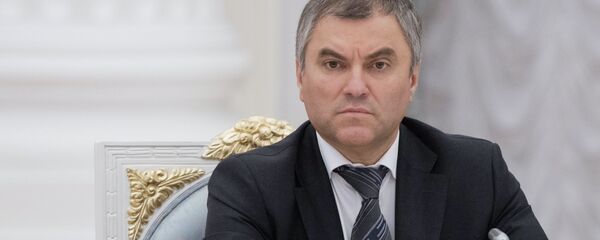 Первый заместитель руководителя администрации президента РФ Вячеслав Володин - 俄罗斯卫星通讯社