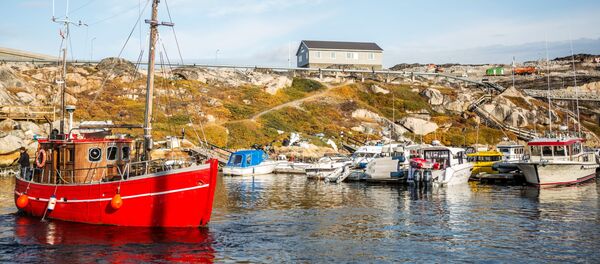 Лодочная станция в городе Илулиссат на острове Гренландия - 俄罗斯卫星通讯社