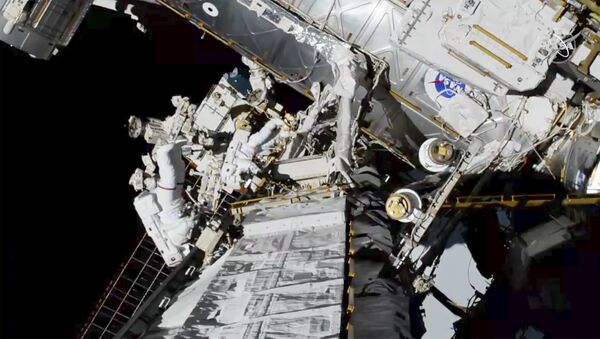 Выход с МКС в открытый космос американских астронавтов Кристины Кох и Джессики Мейр - 俄羅斯衛星通訊社