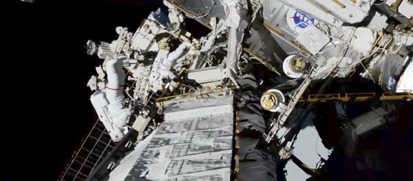 Выход с МКС в открытый космос американских астронавтов Кристины Кох и Джессики Мейр - 俄罗斯卫星通讯社