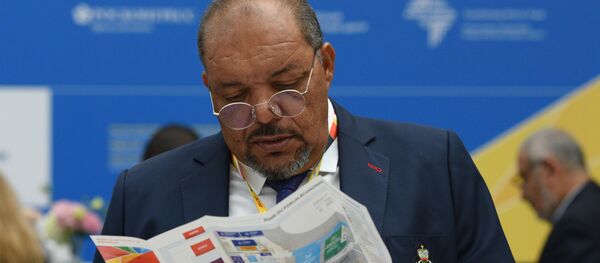 Участник экономического форума Россия - Африка в Сочи. - 俄罗斯卫星通讯社