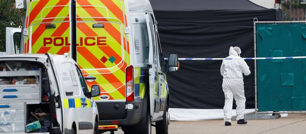 Место обнаружения грузовика с телами 39 человек в Великобритании - 俄羅斯衛星通訊社