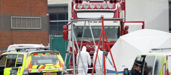 Место обнаружения грузовика с телами 39 человек в Великобритании Место обнаружения грузовика с телами 39 человек в Великобритании - 俄羅斯衛星通訊社