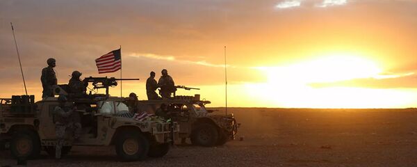 Американские военнослужащие в районе населенного пункта Эт-Танф, Сирия - 俄罗斯卫星通讯社