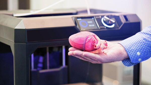 Сердце напечатанное на 3D-принтере - 俄羅斯衛星通訊社