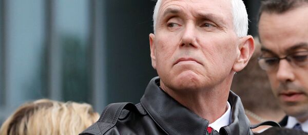 Вице-президент США Майк Пенс во время посещения демилитаризованной зоны на Корейском полуострове - 俄羅斯衛星通訊社