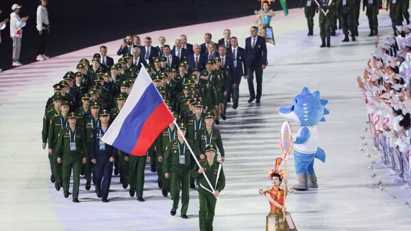 Российская сборная на военных играх в Китае - 俄羅斯衛星通訊社