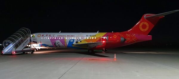 Китайский лайнер Comac ARJ21 совершил первый международный рейс Китайский лайнер Comac ARJ21 совершил первый международный рейс - 俄羅斯衛星通訊社