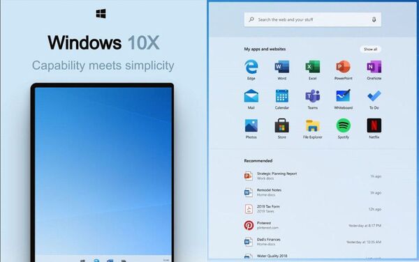 Windows 10X新系統諜照在網上曝光 - 俄羅斯衛星通訊社