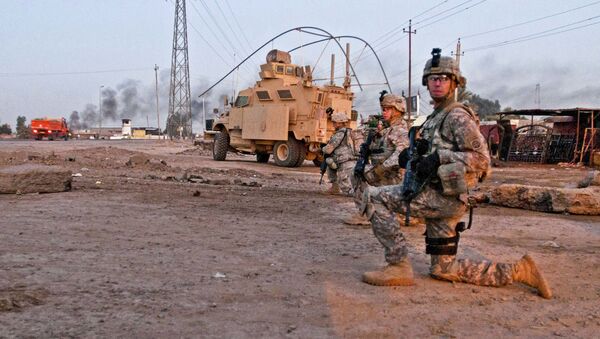 Американские военные на базе Таджи в ираке  - 俄罗斯卫星通讯社