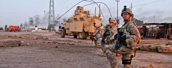 Американские военные на базе Таджи в ираке  - 俄罗斯卫星通讯社