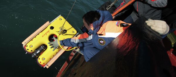 Погружение устройства для подводных исследований - 俄罗斯卫星通讯社