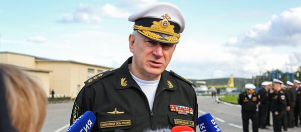 Главком ВМФ адмирал Николай Евменов Главком ВМФ адмирал Николай Евменов - 俄罗斯卫星通讯社
