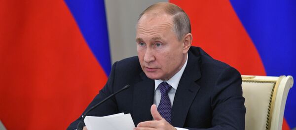 31 октября 2019. Президент РФ Владимир Путин проводит расширенное заседание президиума Государственного совета РФ по теме О задачах субъектов РФ в сфере здравоохранения. 31 октября 2019. Президент РФ Владимир Путин проводит расширенное заседание президиума Государственного совета РФ по теме О задачах субъектов РФ в сфере здравоохранения. - 俄羅斯衛星通訊社