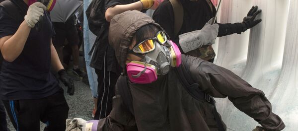 香港破壞者們襲擊新華社香港分社 - 俄羅斯衛星通訊社