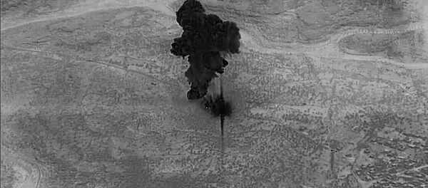 Авиаудар по месту нахождения главаря террористической группировки Исламское государство (запрещенное в России) Абу Бакра аль-Багдади - 俄罗斯卫星通讯社