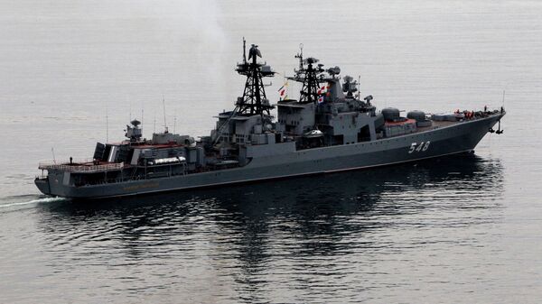 俄中两国舰艇用深水炸弹摧毁假想敌潜艇 - 俄罗斯卫星通讯社