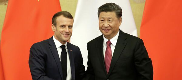 Си Цзиньпин и Эмманюэль Макрон - 俄罗斯卫星通讯社