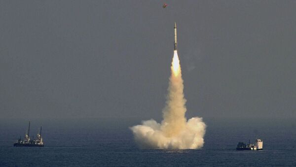 Испытание индийской баллистической ракеты  - 俄罗斯卫星通讯社